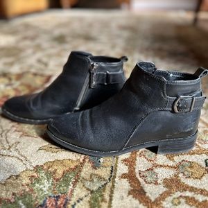 Black Blondo waterproof leather booties